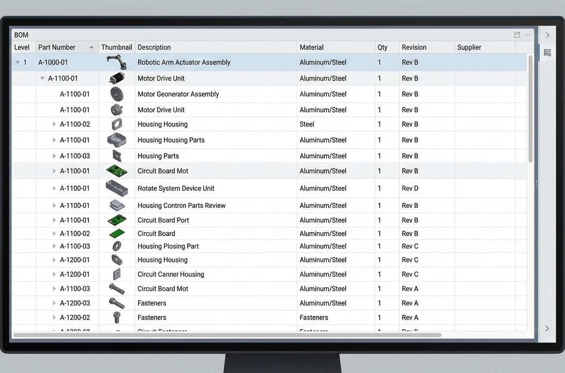 Complex Assemblies BOM Management